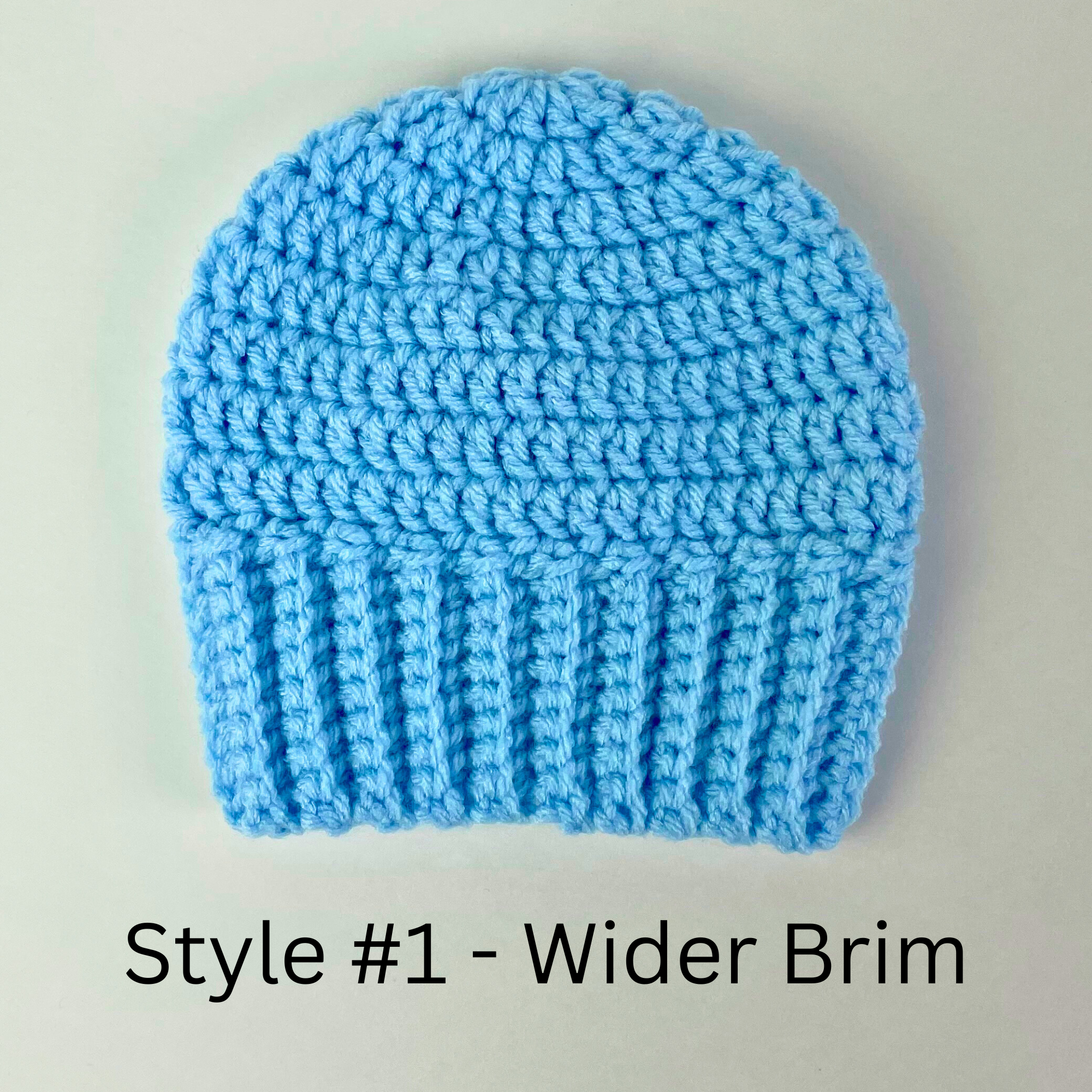 Ribbed Brim Baby Beanie Crochet Pattern - Aunt B's Loops & Stitches