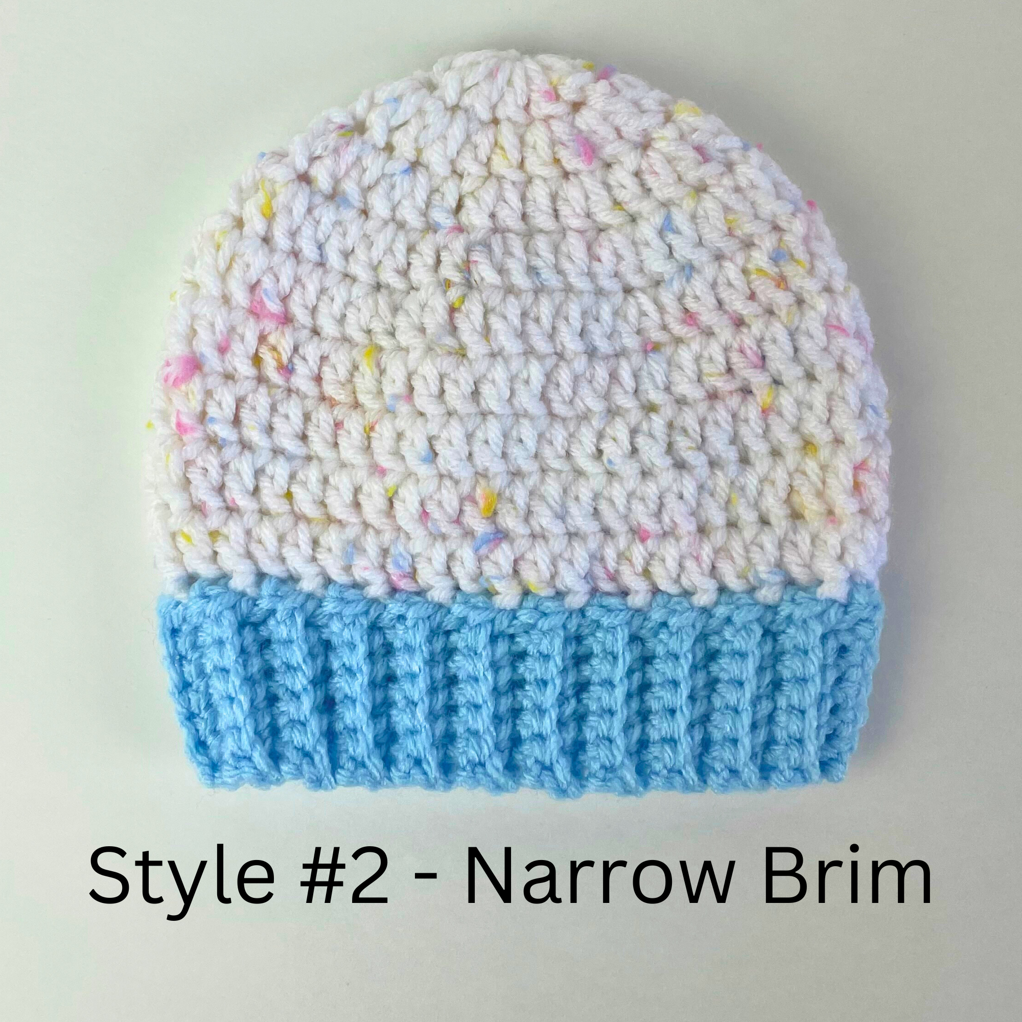 Ribbed Brim Baby Beanie Crochet Pattern - Aunt B's Loops & Stitches